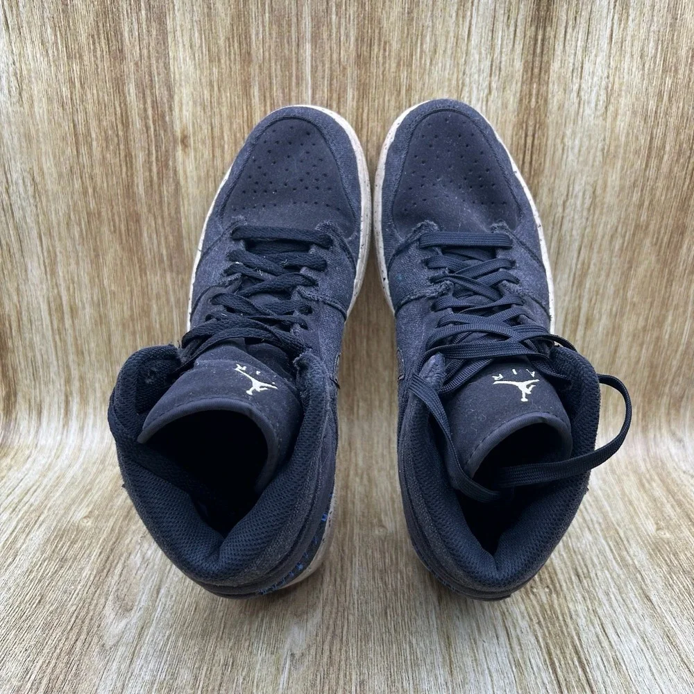 Nike Air Jordan 1 Mid SE Crater Men's Size 9 Black Recycled‎ Sneakers DM3529-001